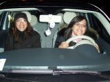 In the car