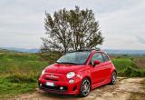 ... anche l'Abarth sulle stupende strade senesi!!