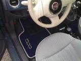 tappetini blu bordo avorio con logo 500