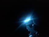neon blu(davanti al sedile passeggero)